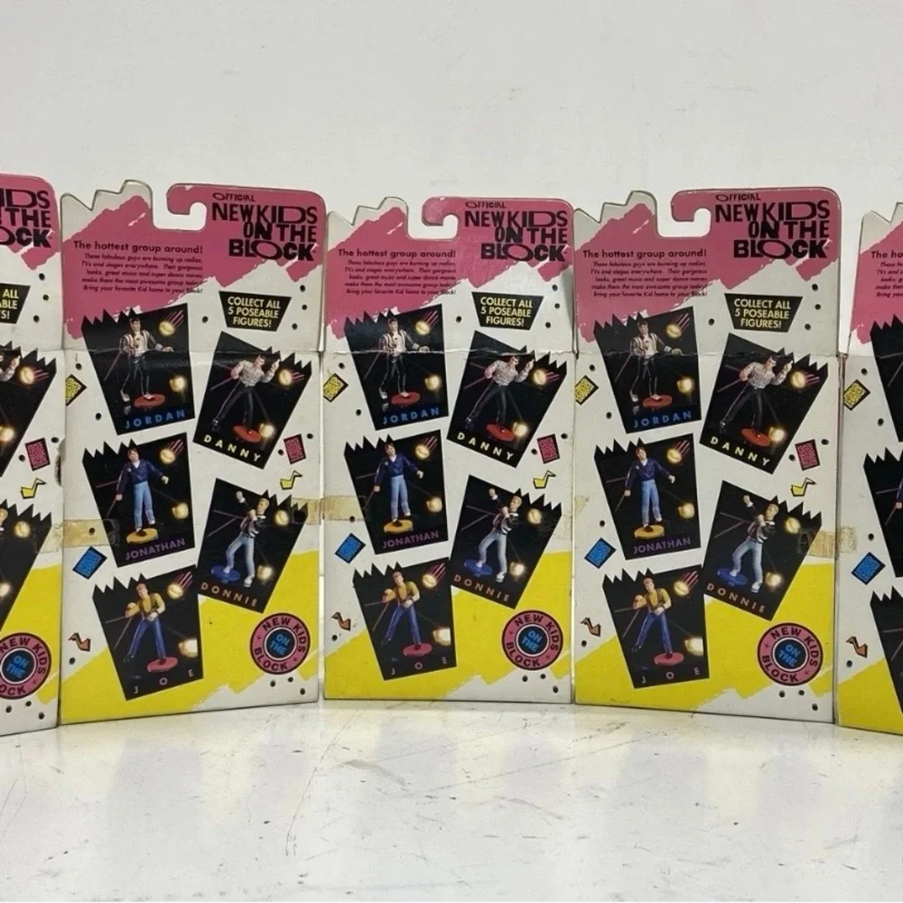 ⭐ 1990 NEW KIDS ON THE BLOCK — COMPLETE SET OF 5 — SEALED! ⭐